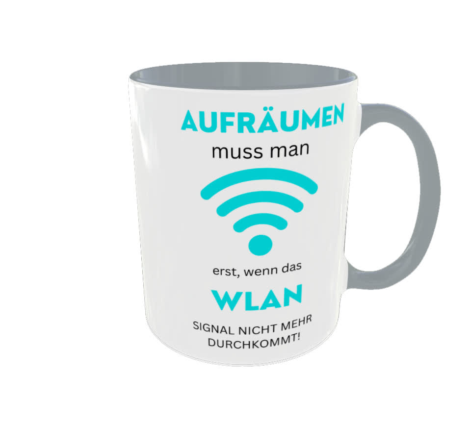 Aufräumen muss man erst, wenn das Wlan Signal nicht mehr Druchkommt!