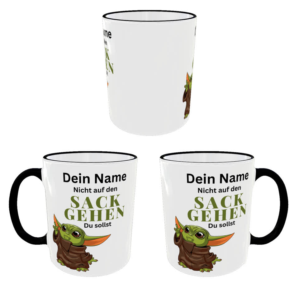 Nicht auf den Sack gehen du sollst grünes Männchen personalisierbar