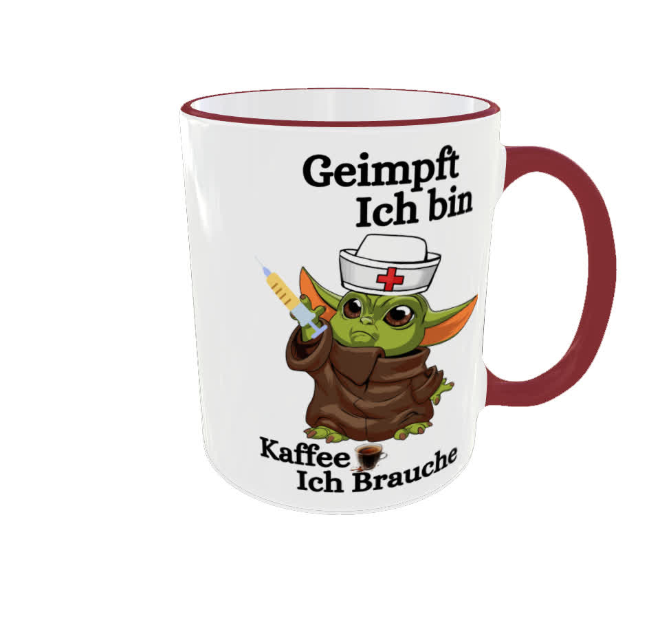 Geimpft Ich bin Kaffee Ich brauche