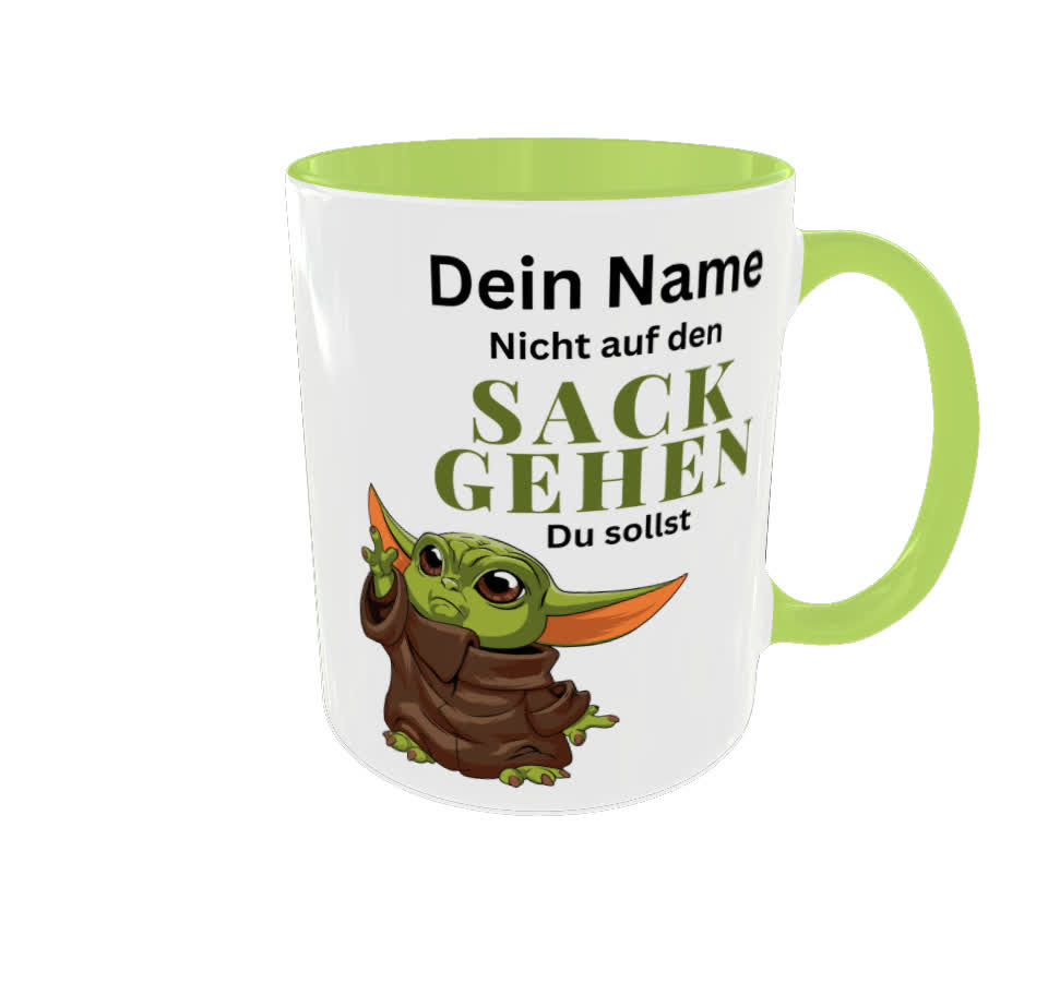Nicht auf den Sack gehen du sollst grünes Männchen personalisierbar